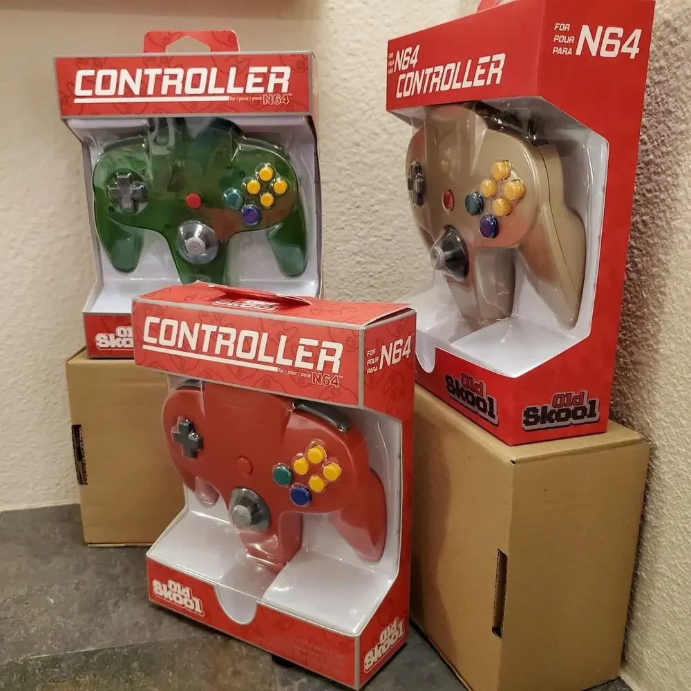 3 N64 Controllers - 3 Colors Bundle (NEW) - Nintendo64 - Old Skool
